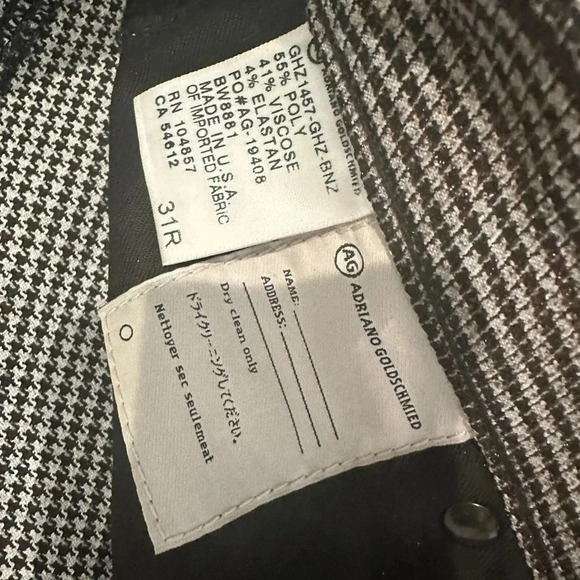 AG Adriano Goldschmied Black The Legging Ankle Super Zip Glitter Pants 31R - Picture 4 of 6